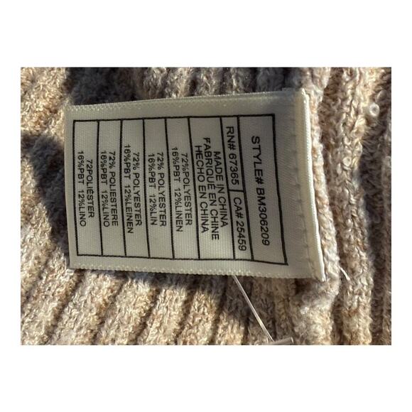 Steve Madden Women's Beige Asymmetrical One-Shoulder Sweater Size Small NWOT‎ - Picture 5 of 6